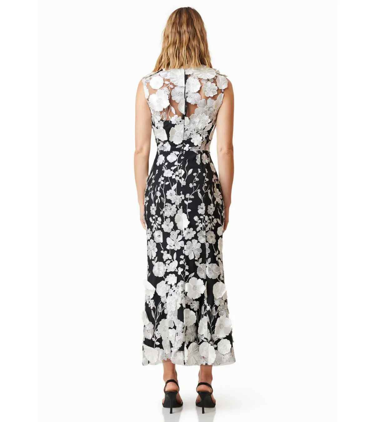 Elliatt Selene Cocktail Dress Black/White Size 10 - Image 3