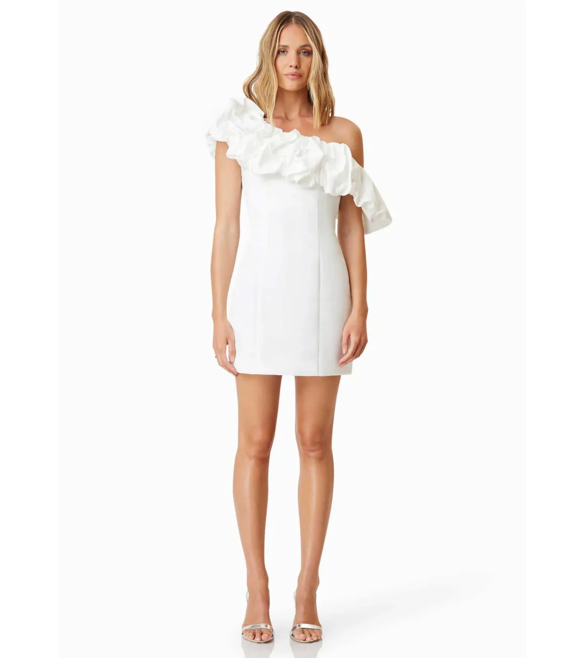 Elliatt Amelie Party Dress White Size 8 for rent on The Volte - main image