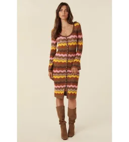 Spell Ziggy Crochet Midi Dress Multi Size XS/Au 8 for rent on The Volte - image 1