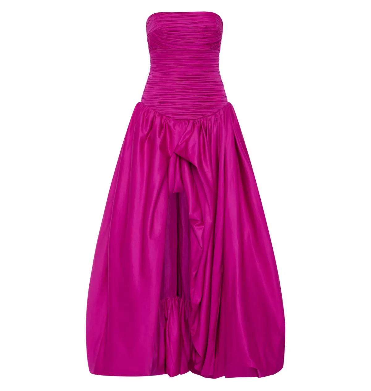 Aje Violette Bubble Hem Maxi Dress Deep Magenta Size AU 12 - Image 5