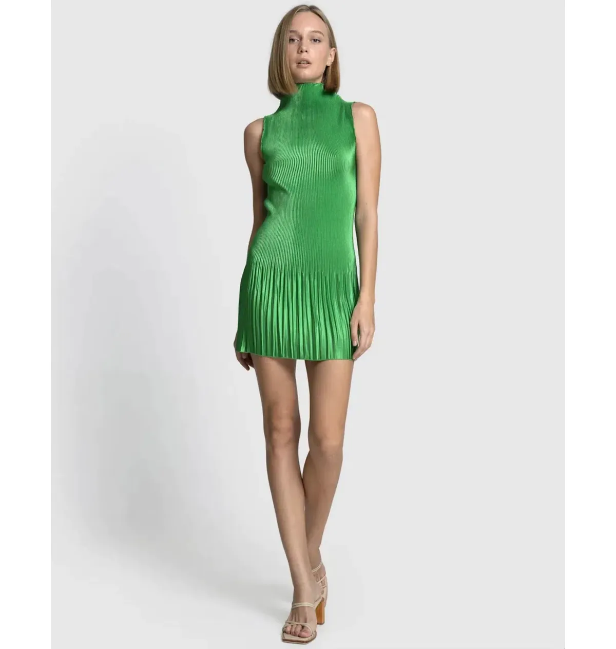 L'Idee Soiree Moss Mini Dress Green Size AU 8 for rent on The Volte - main image