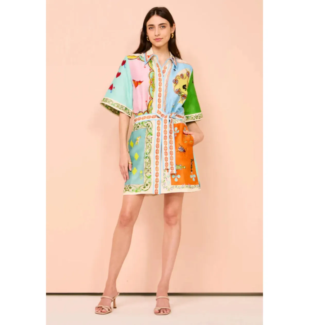 Alemais Rummy Mini Dress Multi Size AU 14 for rent on The Volte - main image