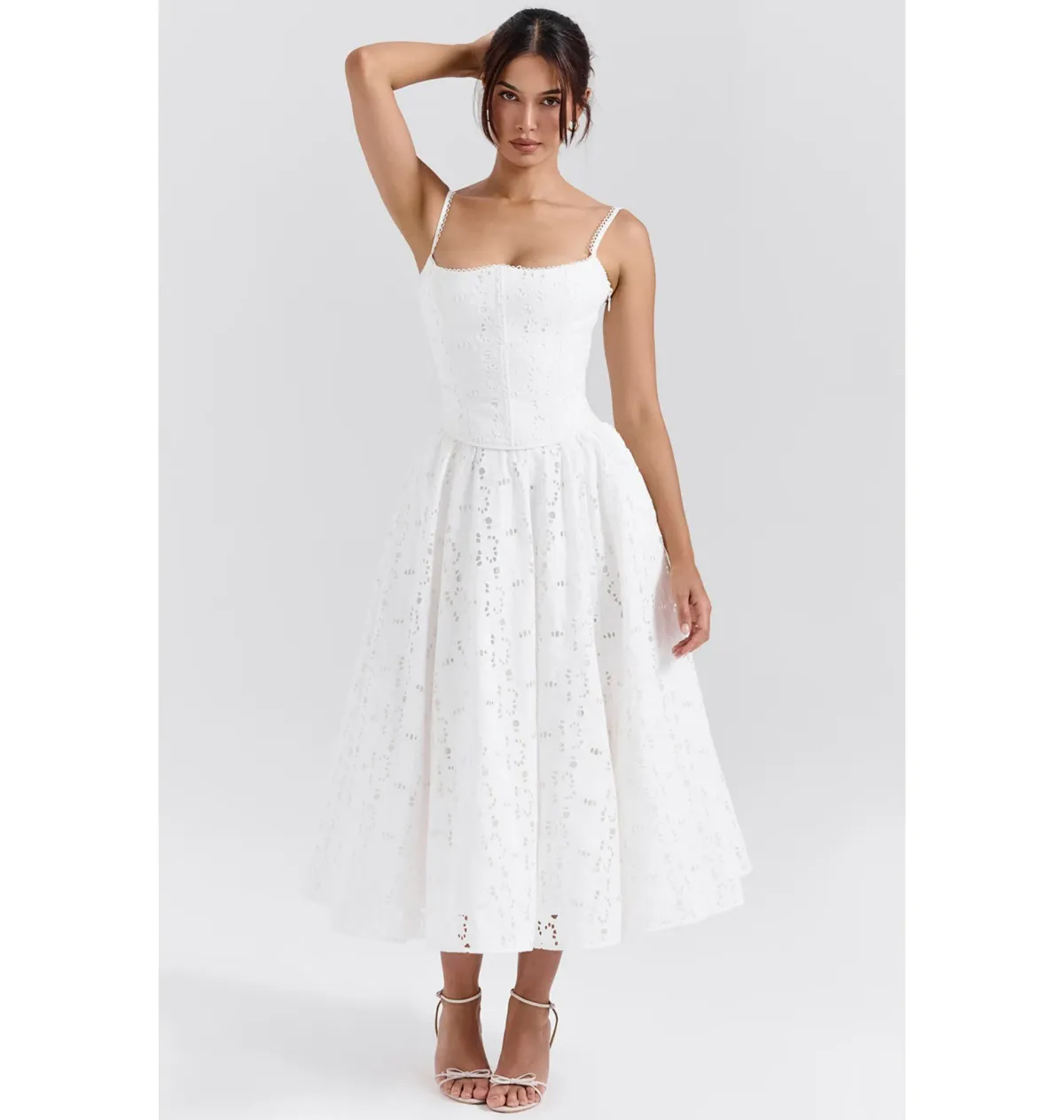 House Of Cb Lorina Corset Top And Francine Skirt White Size S / AU 6 - Image 3