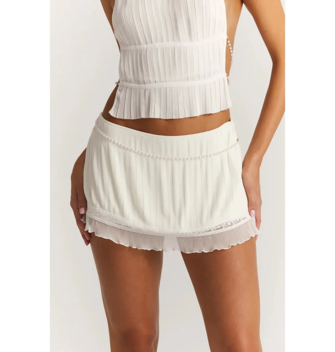 Sasha Therese Perla White Set Size XS / AU 6 for rent on The Volte - main image