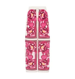Aje Atomic Silk Shirt and Relaxed Pants Set Boldly Blooming Size AU 10 for rent on The Volte - image 7