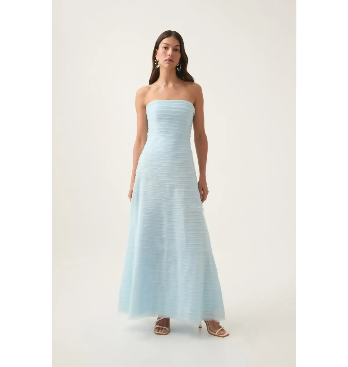Aje Soundscape Maxi Dress Baby Blue Size AU 6 - Image 1