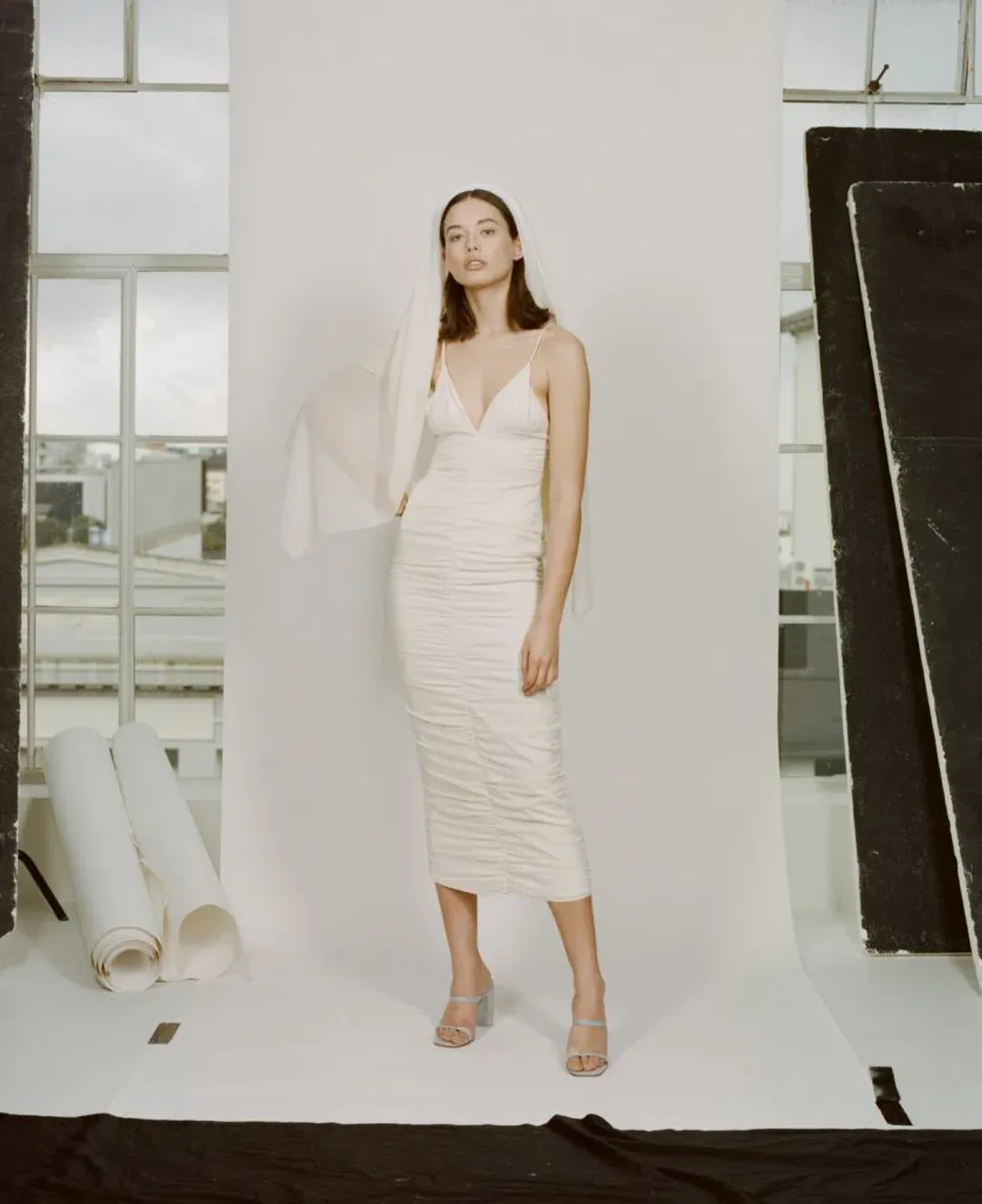 Paris Georgia Freddie Dress White Size 6 for rent on The Volte - main image