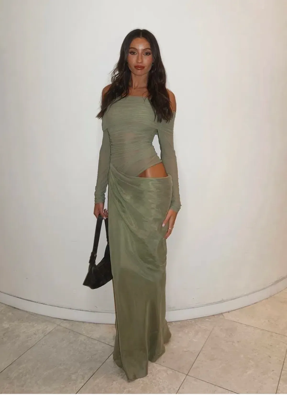 BENNI Yasmin Maxi Dress Pistachio Size AU 6 - Image 4
