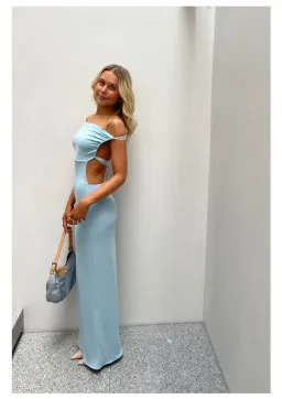 Deconduarte Idris Dress Blue Size 8 for rent on The Volte - image 1