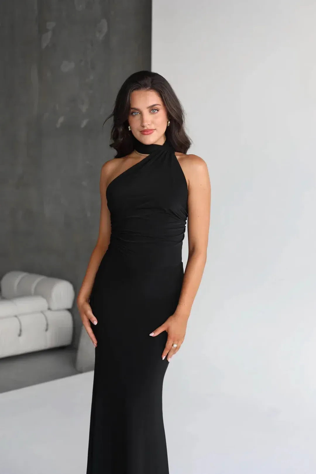 Natalie Rolt Fabienne Gown Black Size 1 / AU 8 for rent on The Volte - main image
