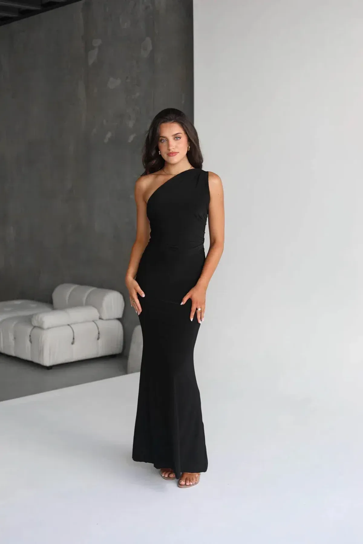 Natalie Rolt Fabienne Gown Black Size 1 / AU 8 for rent on The Volte - main image