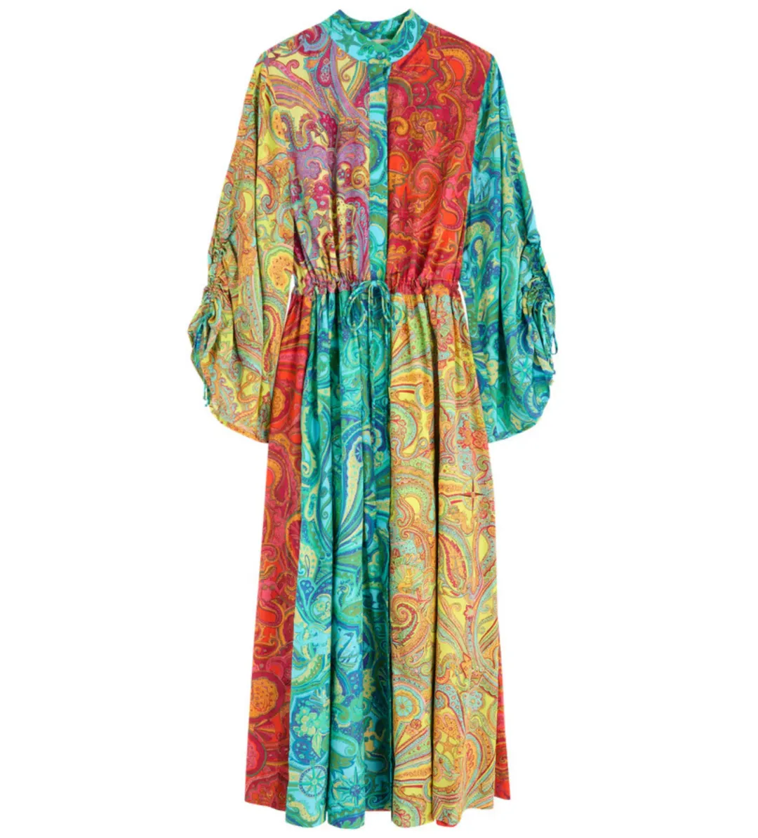 Alemais Ceto Spliced Shirtdress Multi Size 10 for rent on The Volte - main image