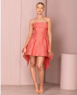 Azzurielle Nahla Mini Dress Blush Size 8 for rent on The Volte - image 1