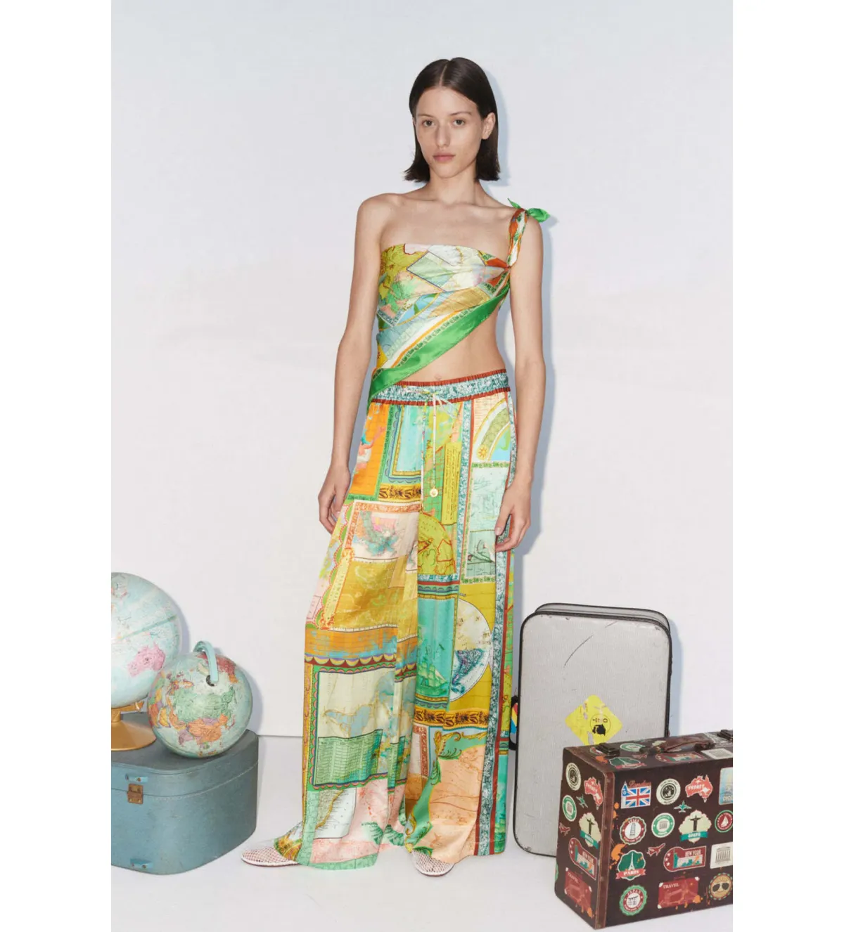 Alemais Atlas Scarf and Pant Set Print Size 8 - Image 1