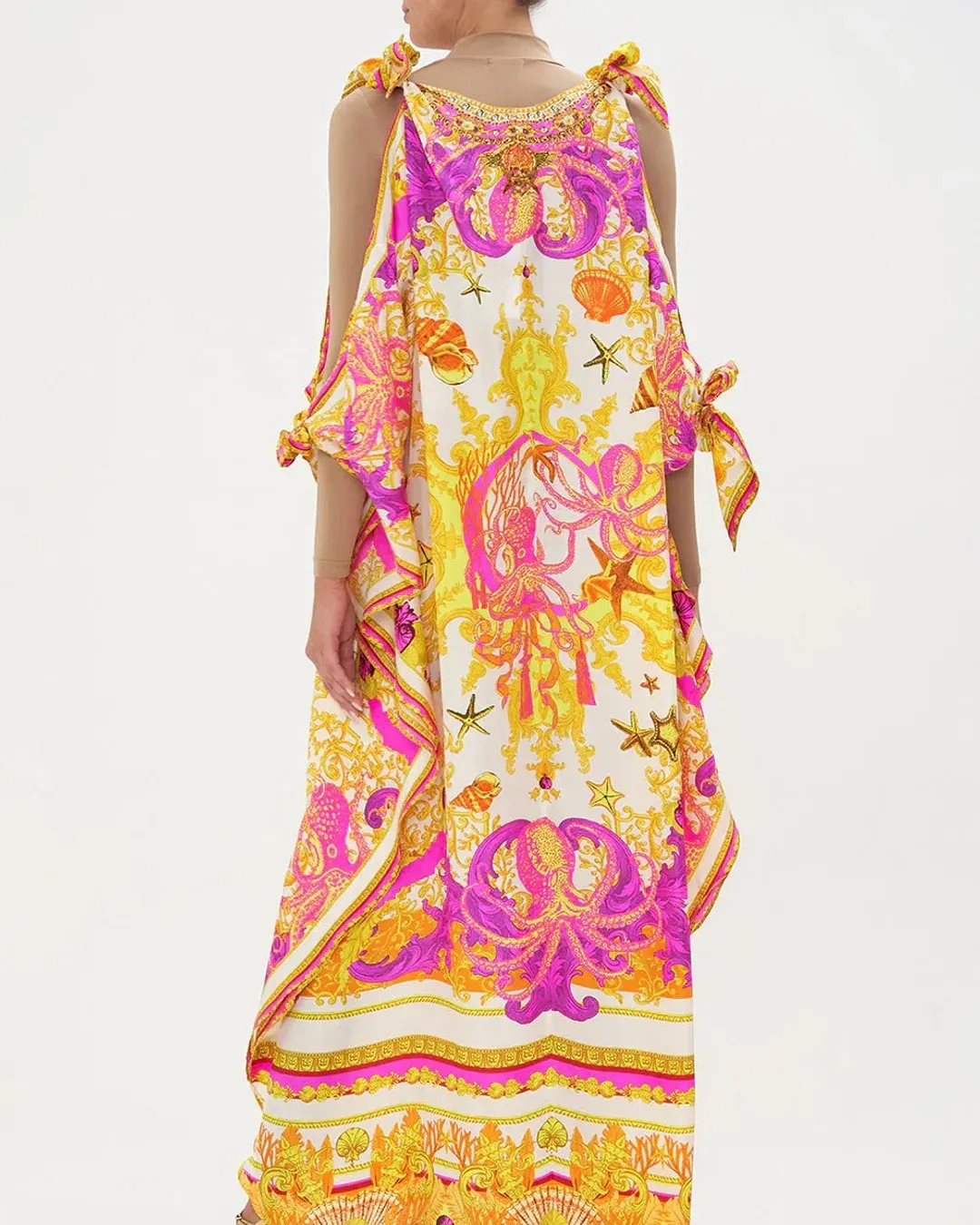 Camilla Squid Squad Scarf Tie Kaftan One Size for rent on The Volte - main image