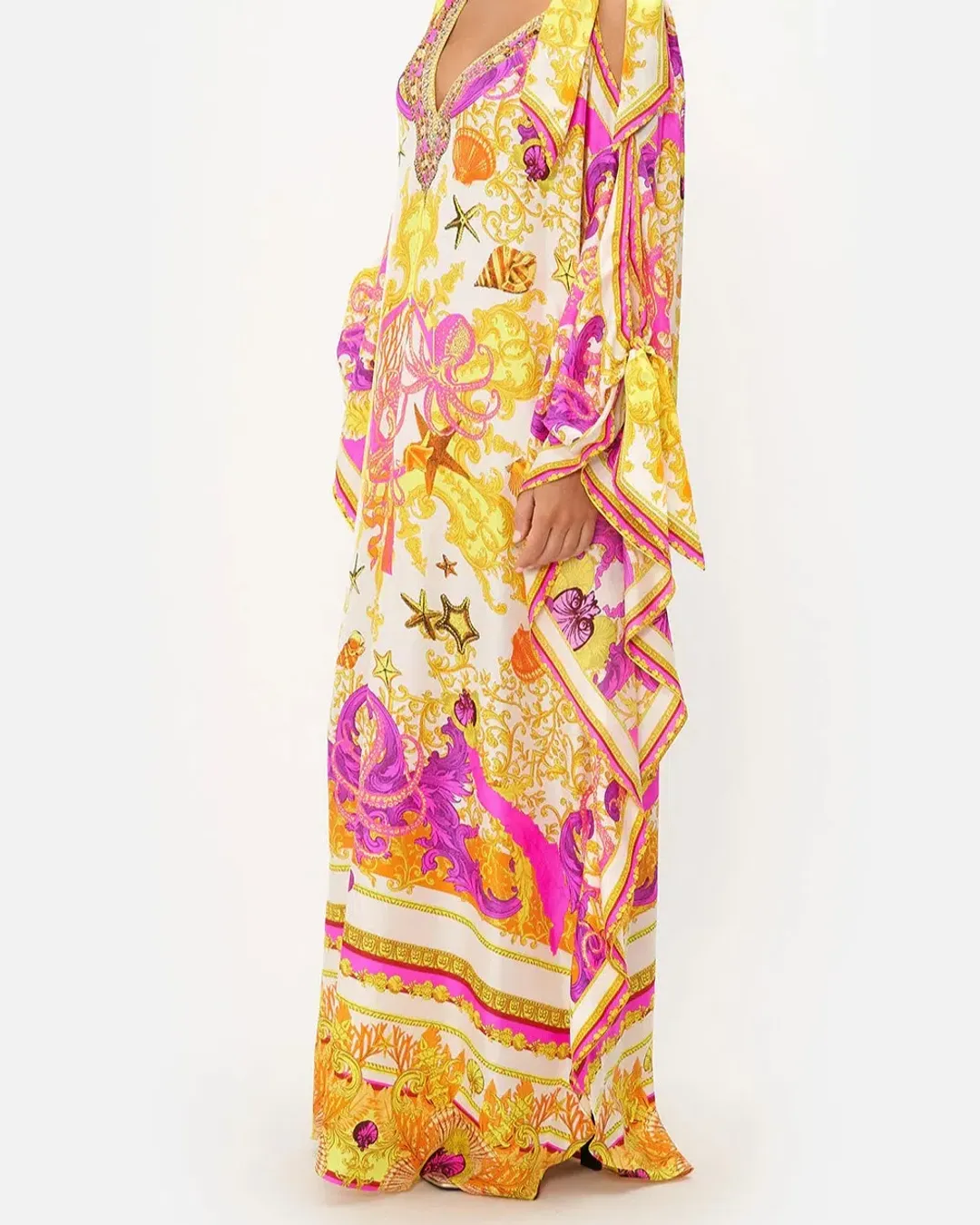 Camilla Squid Squad Scarf Tie Kaftan One Size for rent on The Volte - main image