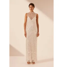 Shona Joy Asteria Midi Dress Silver Size AU 10 for rent on The Volte - image 1