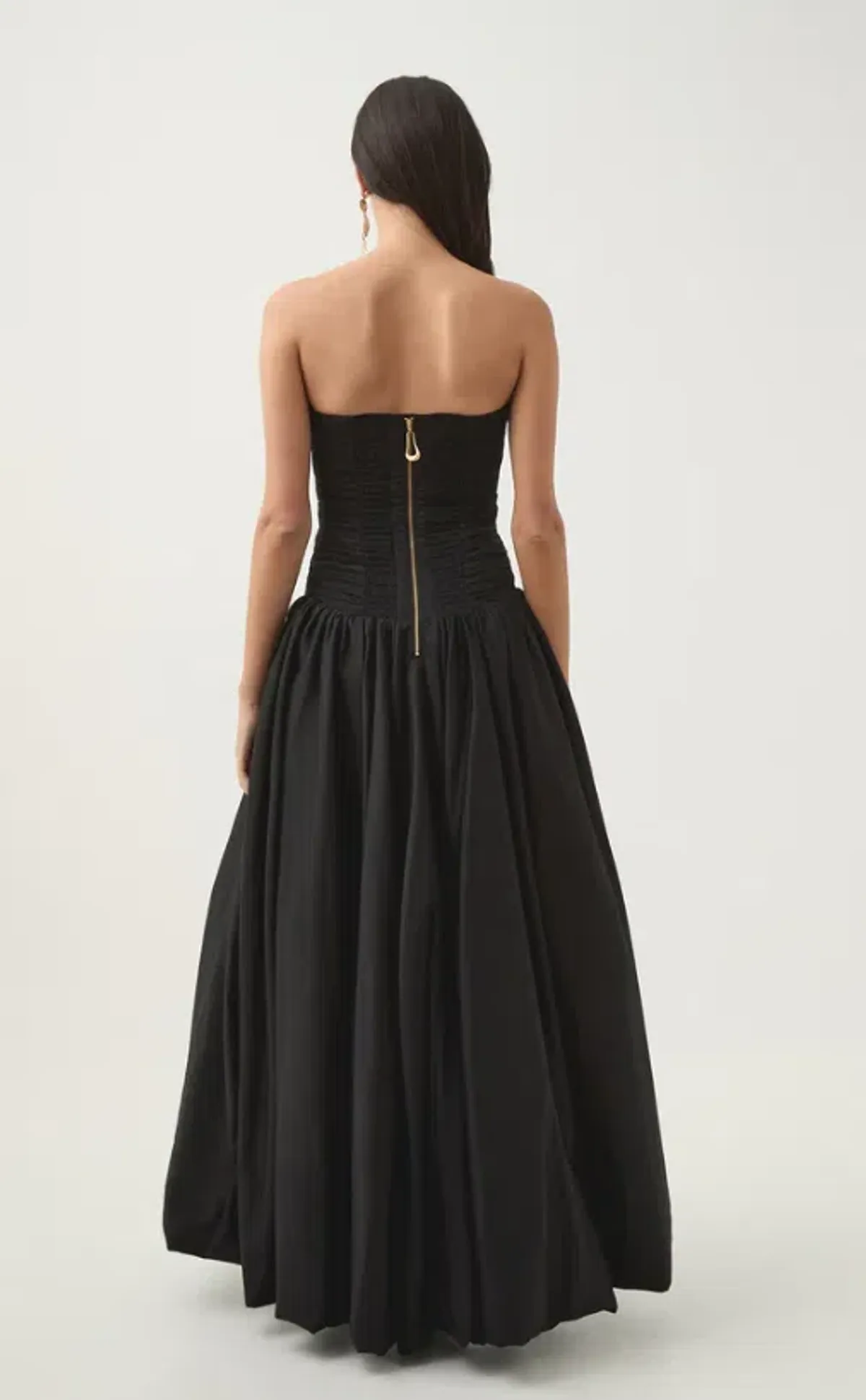 Aje Violette Bubble Hem Maxi Dress Black Size 10 - Image 3