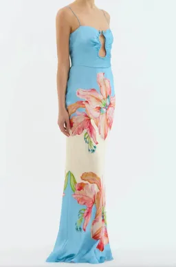Rebecca Vallance Orchid Oasis Strap Gown Print Size AU 8 for rent on The Volte - image 2