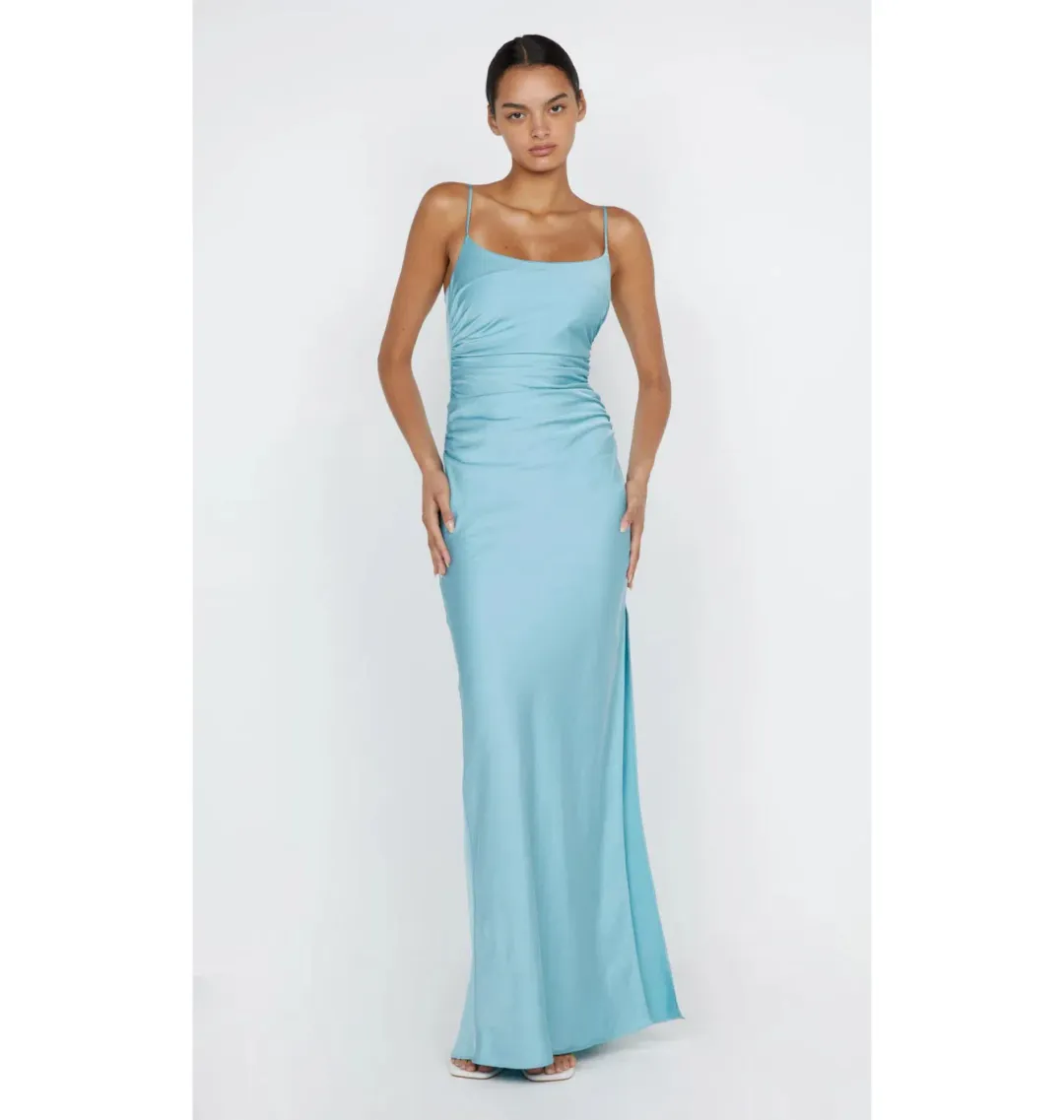 Bec & Bridge Emilia Scoop Neck Dress Duck Egg Size AU 8 for rent on The Volte - main image