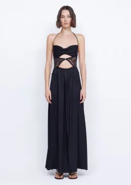 Bec and Bridge Santal Halter Maxi Dress Black Size 6 for rent on The Volte - image 1