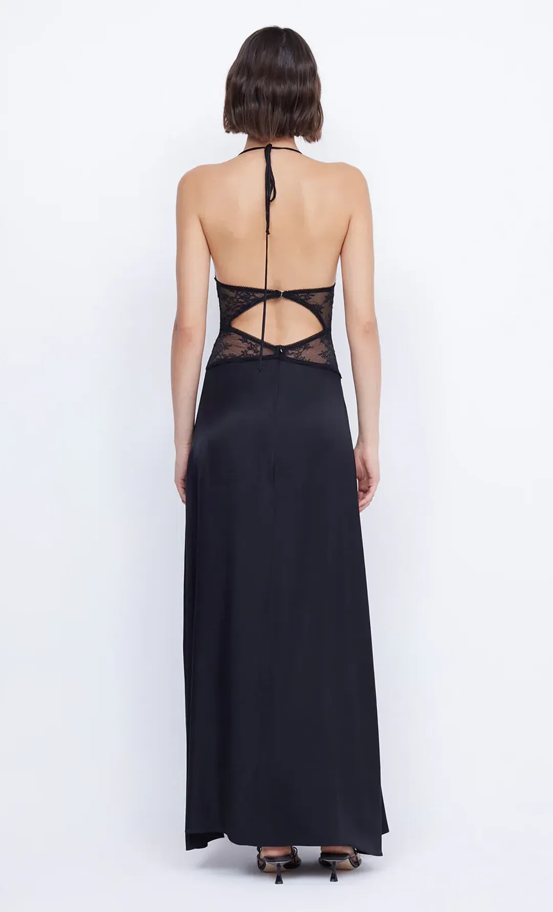 Bec and Bridge Santal Halter Maxi Dress Black Size 6 for rent on The Volte - main image