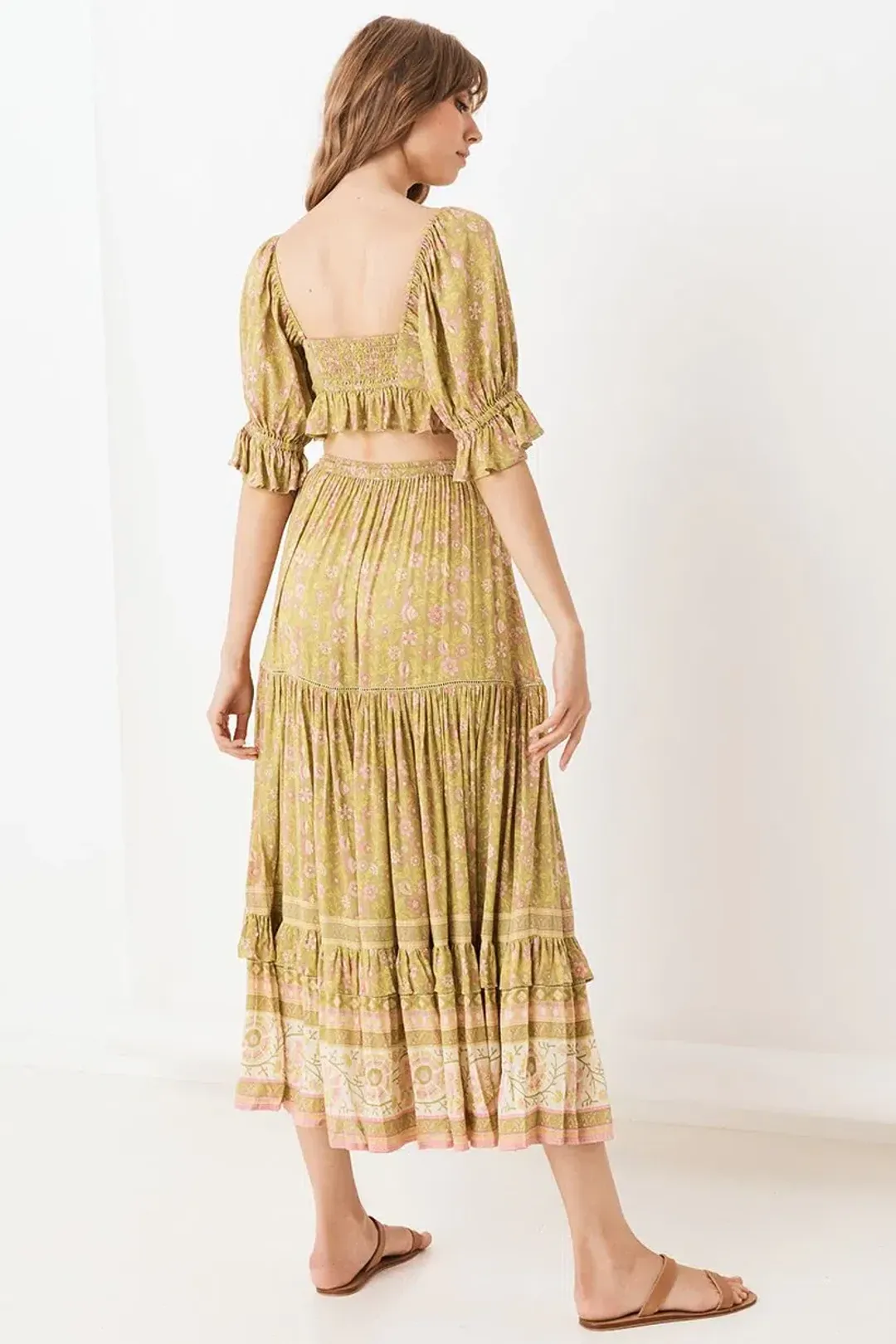Spell and the Gypsy Dahlia Crop Top and Maxi Skirt Set Print 6 for rent on The Volte - main image