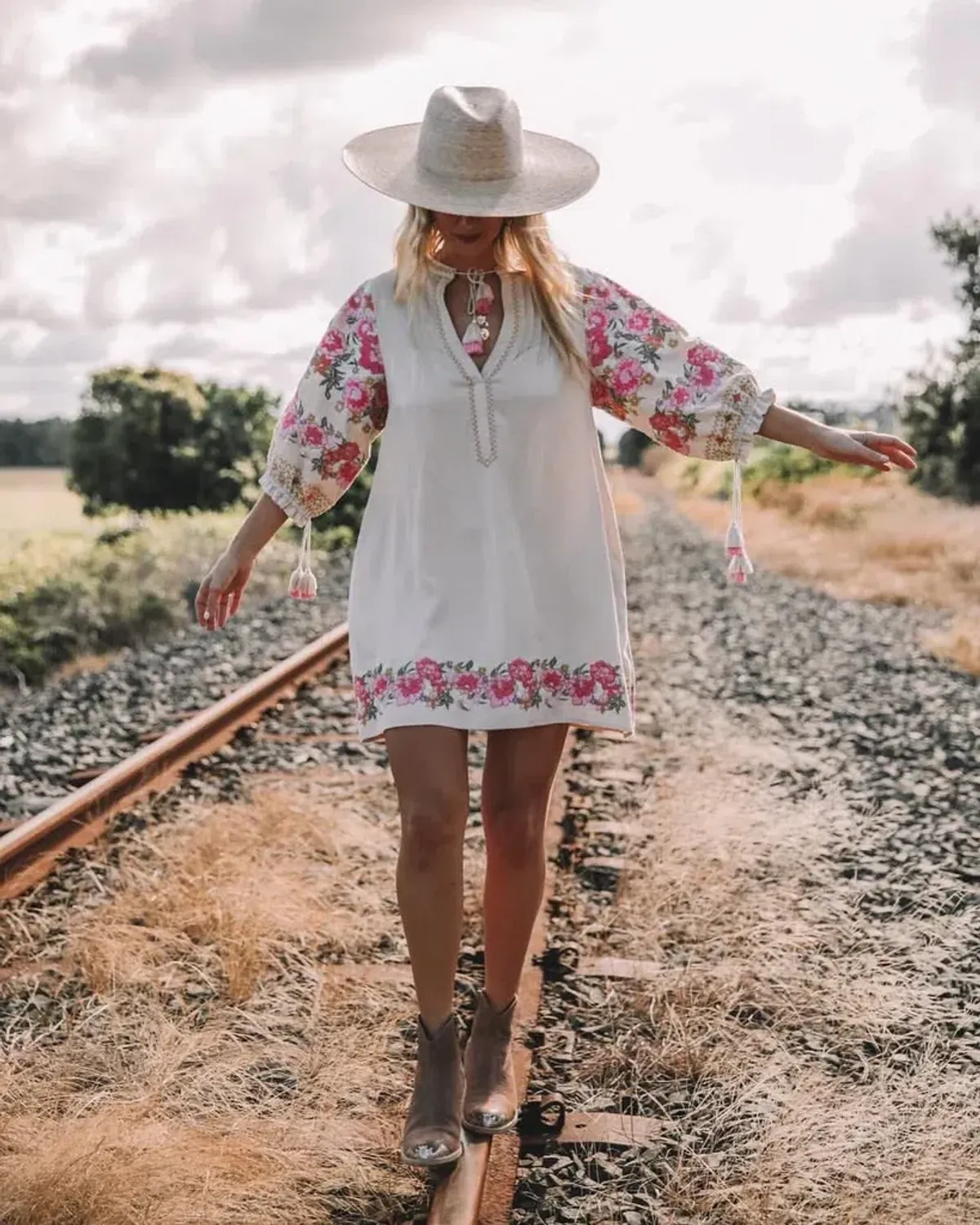 Spell and the Gypsy Cleo Tunic Mini Dress Print Size 8 - Image 4