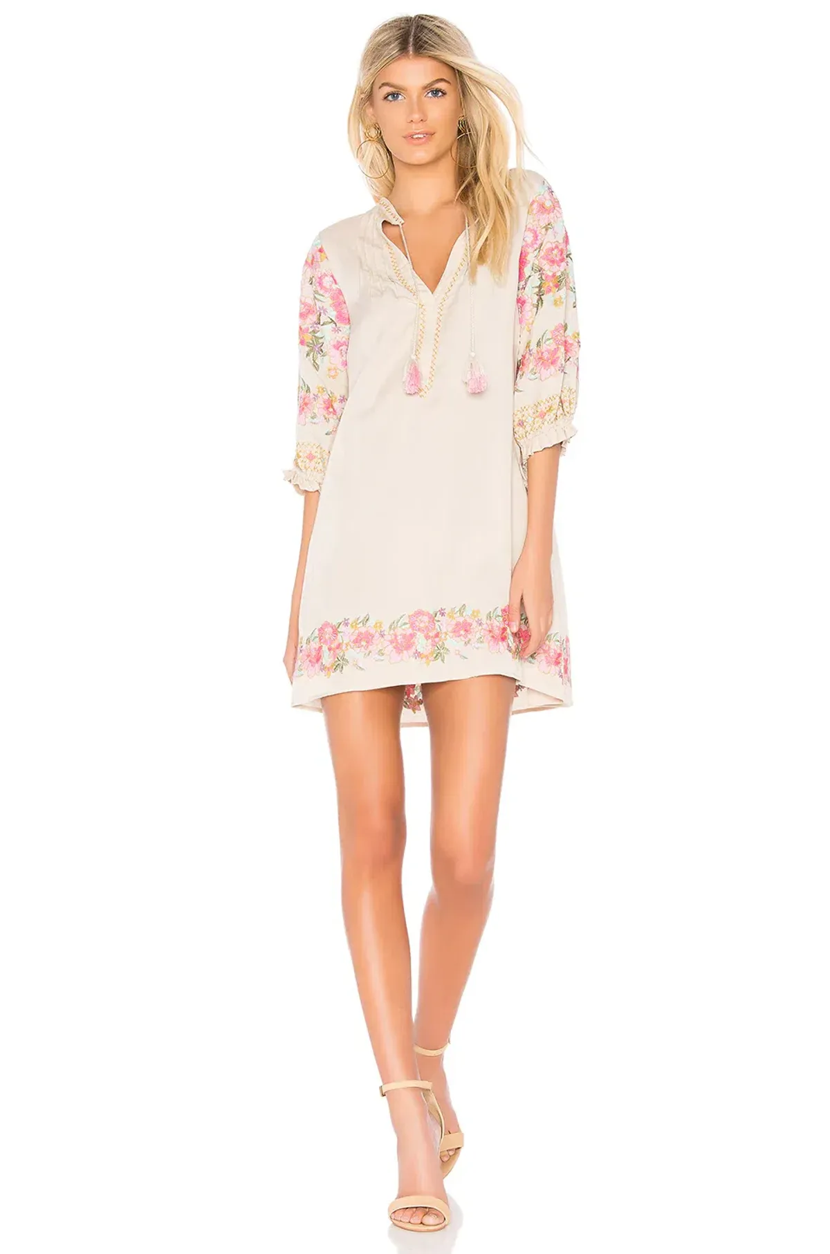 Spell and the Gypsy Cleo Tunic Mini Dress Print Size 8 for rent on The Volte - main image