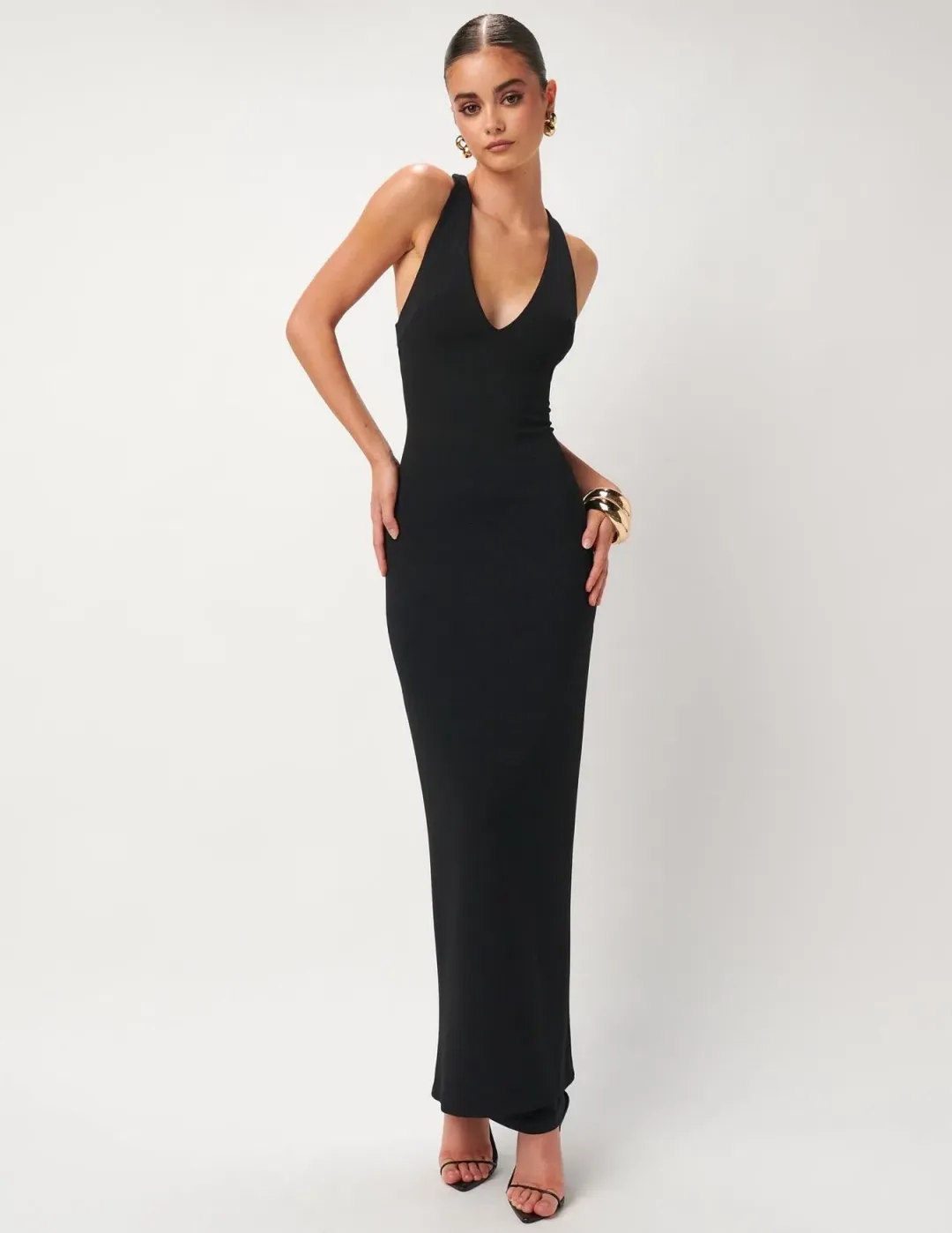Effie Kats Eiza Gown Black Size 8 for rent on The Volte - main image