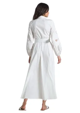 Ixiah Cosmos Maxi Dress White Size 6 for rent on The Volte - image 2