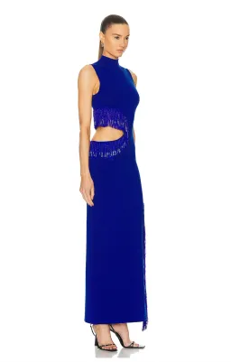 Galvan Beaded Nova Dress in Ocean Size S / AU 8 for rent on The Volte - image 2