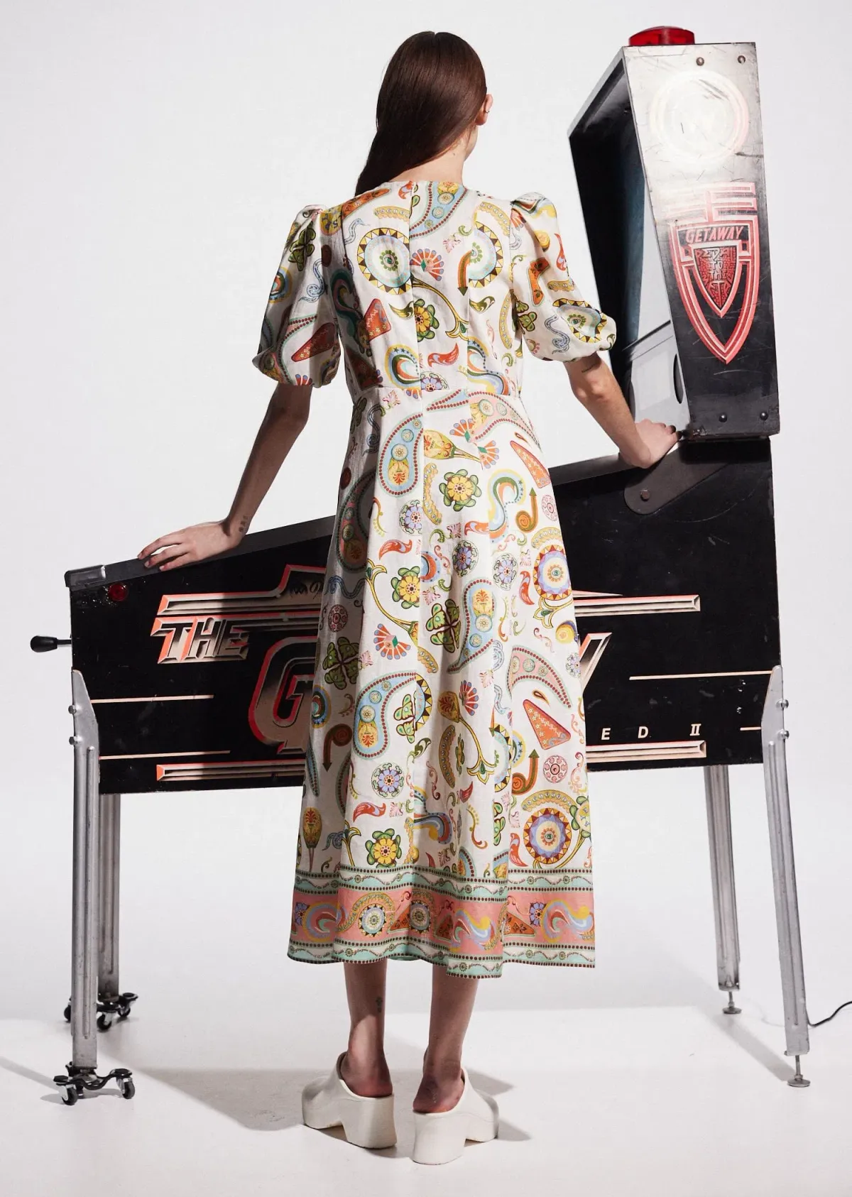 Alémais Arcade Midi Dress Multi Size 6 - Image 3