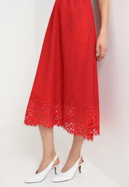 Tommy Hilfiger Sleeveless Midi Dress Red Size XS / AU 6 for rent on The Volte - image 2