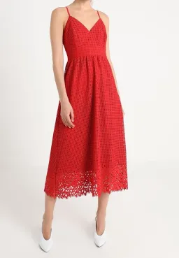 Tommy Hilfiger Sleeveless Midi Dress Red Size XS / AU 6 for rent on The Volte - image 1