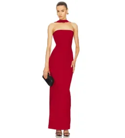 Helsa The Stephanie Dress Red Size XS / 6 for rent on The Volte - image 1