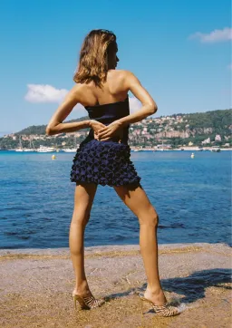 Ance Gria Paloma Mini Dress Blue Size 8 for rent on The Volte - image 3