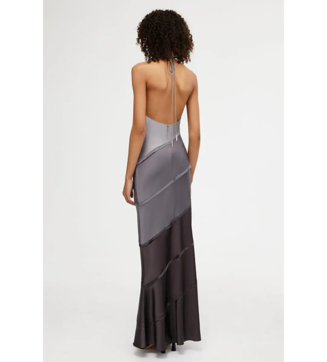 Significant Other Murphy Maxi Dress Greyscale Size 8 for rent on The Volte - main image