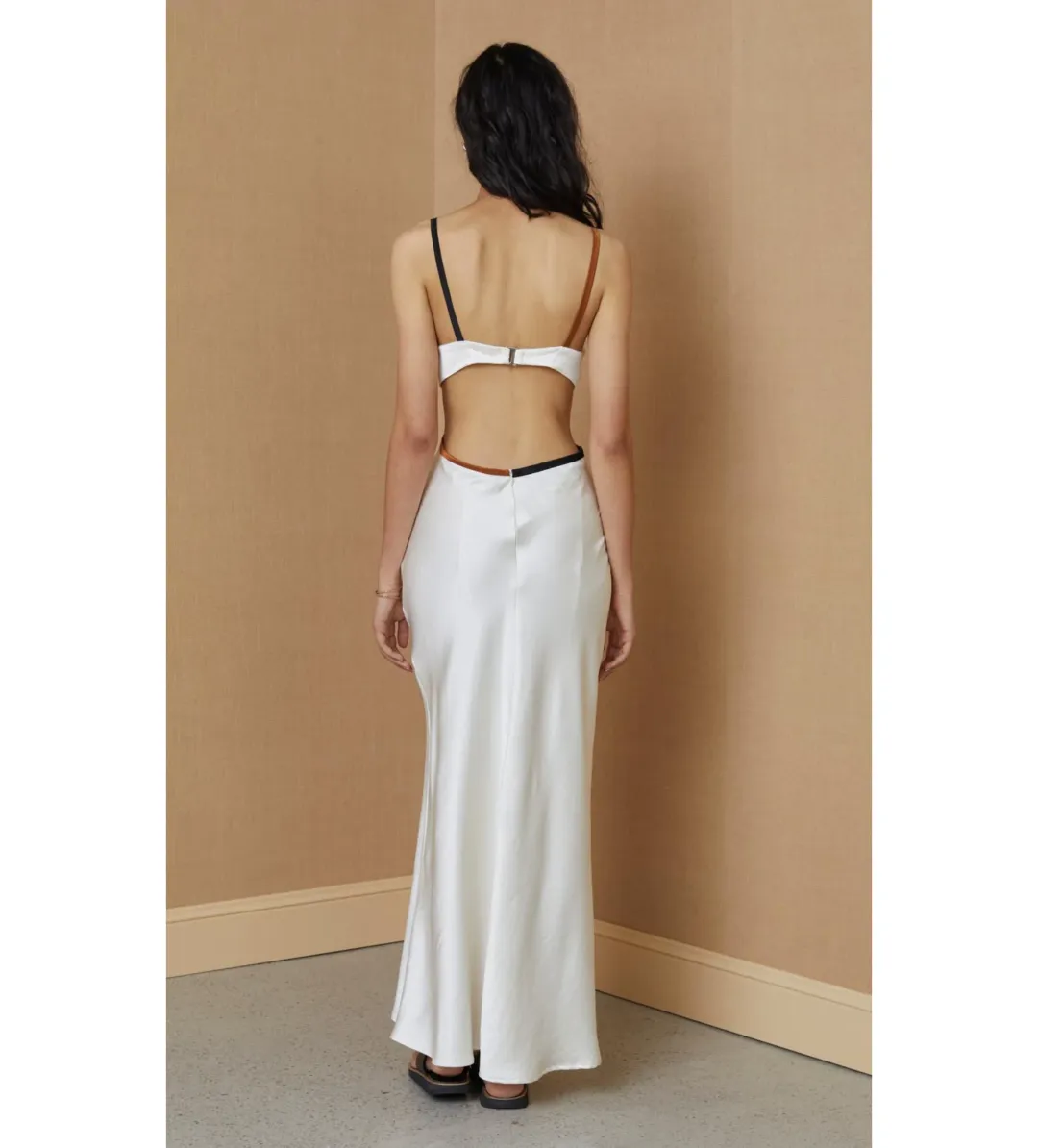 Bec & Bridge Toi Et Moi Midi Dress White Size 8 for rent on The Volte - main image
