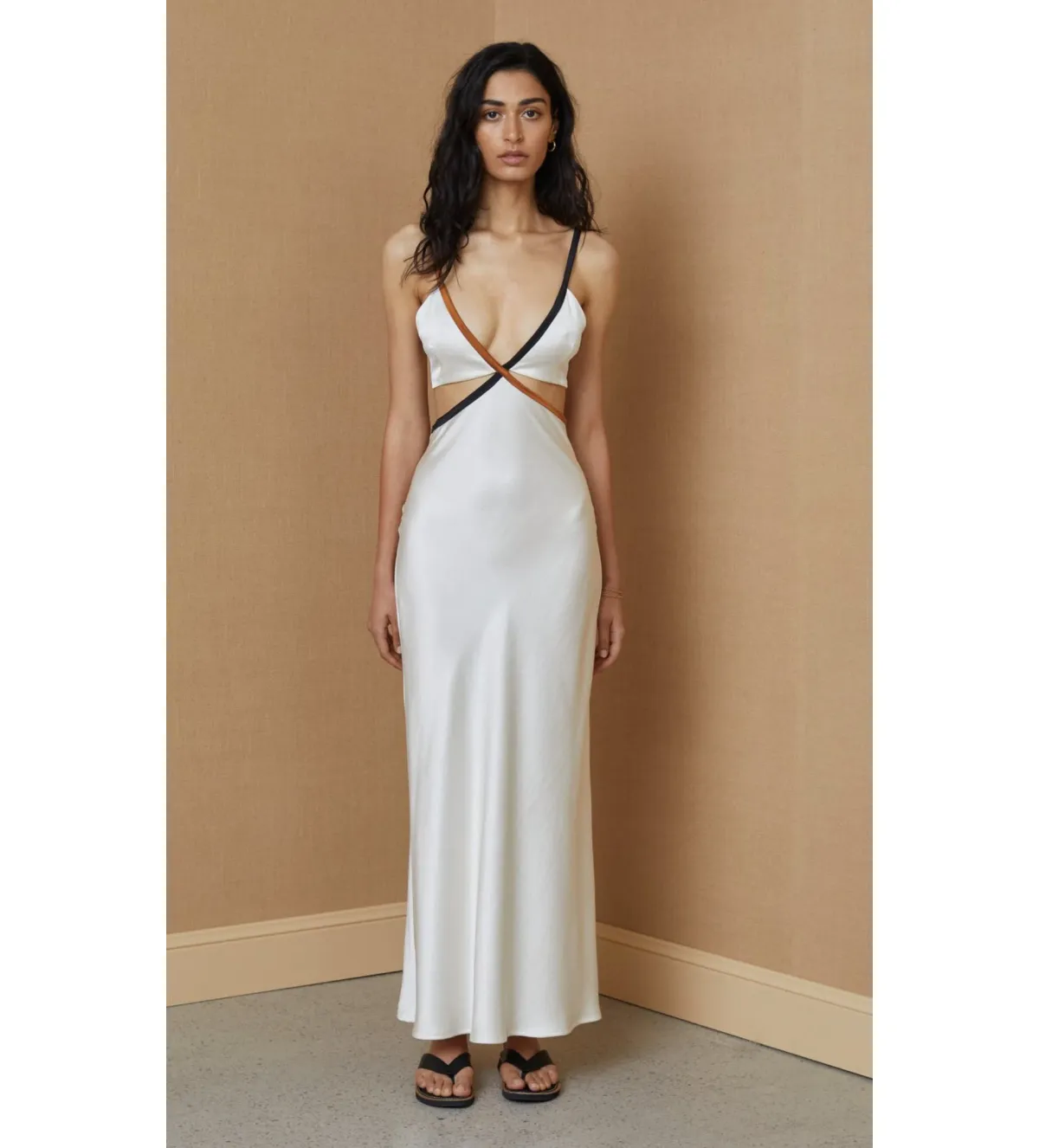 Bec & Bridge Toi Et Moi Midi Dress White Size 8 - Image 1