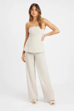 Kookai Serge Set In Ecru Size 12 for rent on The Volte - image 1