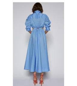Scanlan Theodore Cotton Ring Dress Blue Size 12 for rent on The Volte - image 2