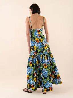 Borgo De Nor Cordelia Printed Maxi Dress Floral Size 8 for rent on The Volte - image 3