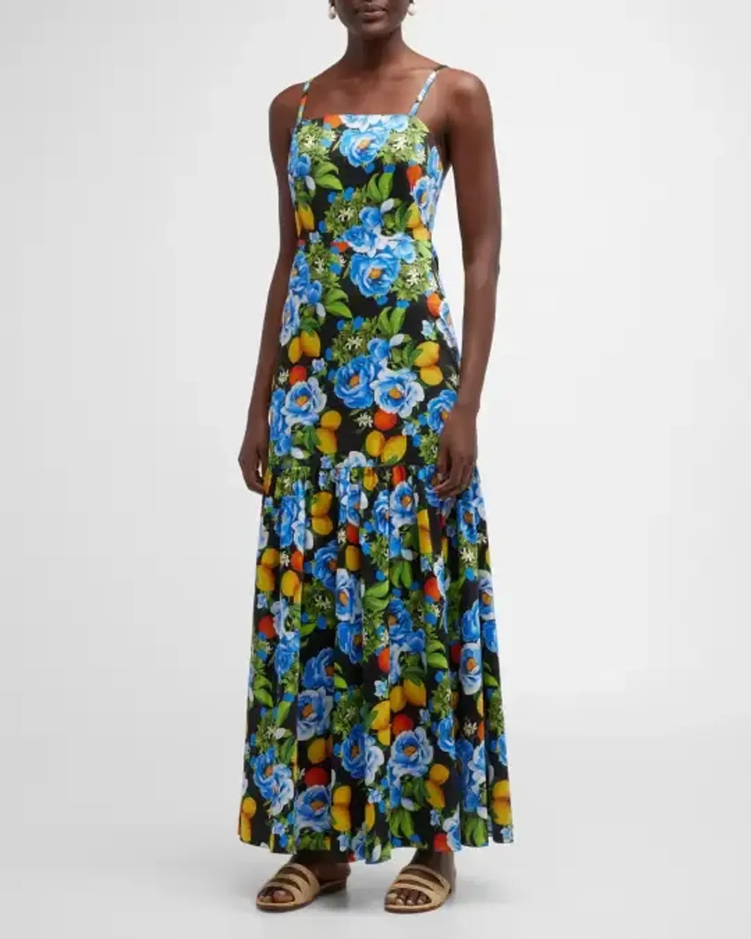 Borgo De Nor Cordelia Printed Maxi Dress Floral Size 8 for rent on The Volte - main image