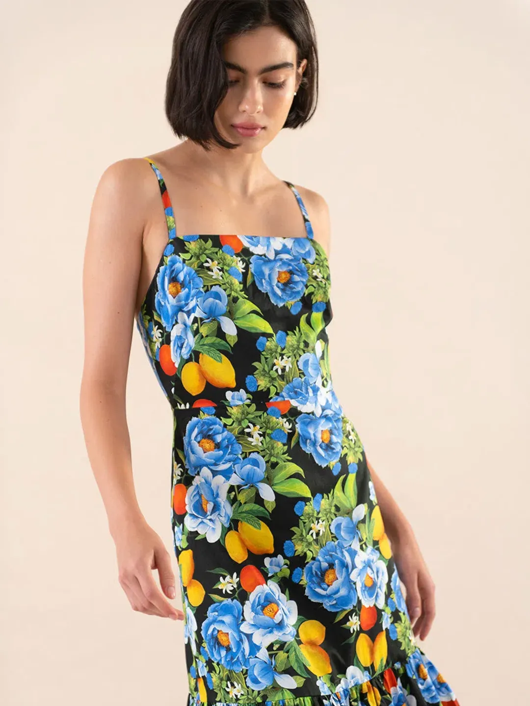 Borgo De Nor Cordelia Printed Maxi Dress Floral Size 8 for rent on The Volte - main image