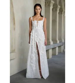 Eliya the Label Jacinda Gown White Size S/Au 8 for rent on The Volte - image 1