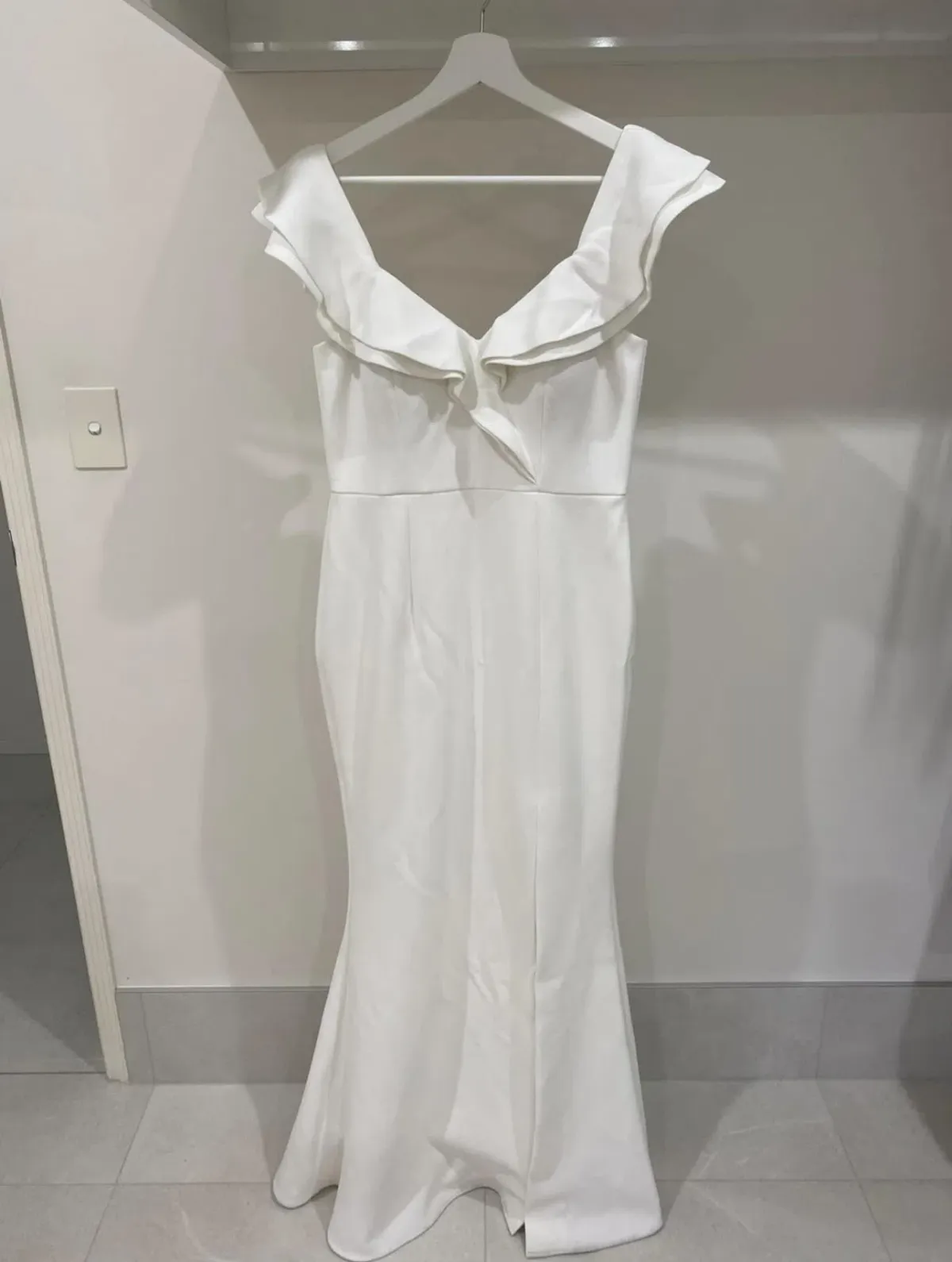 Sheike Allure Maxi Dress White Size AU 12 - Image 3