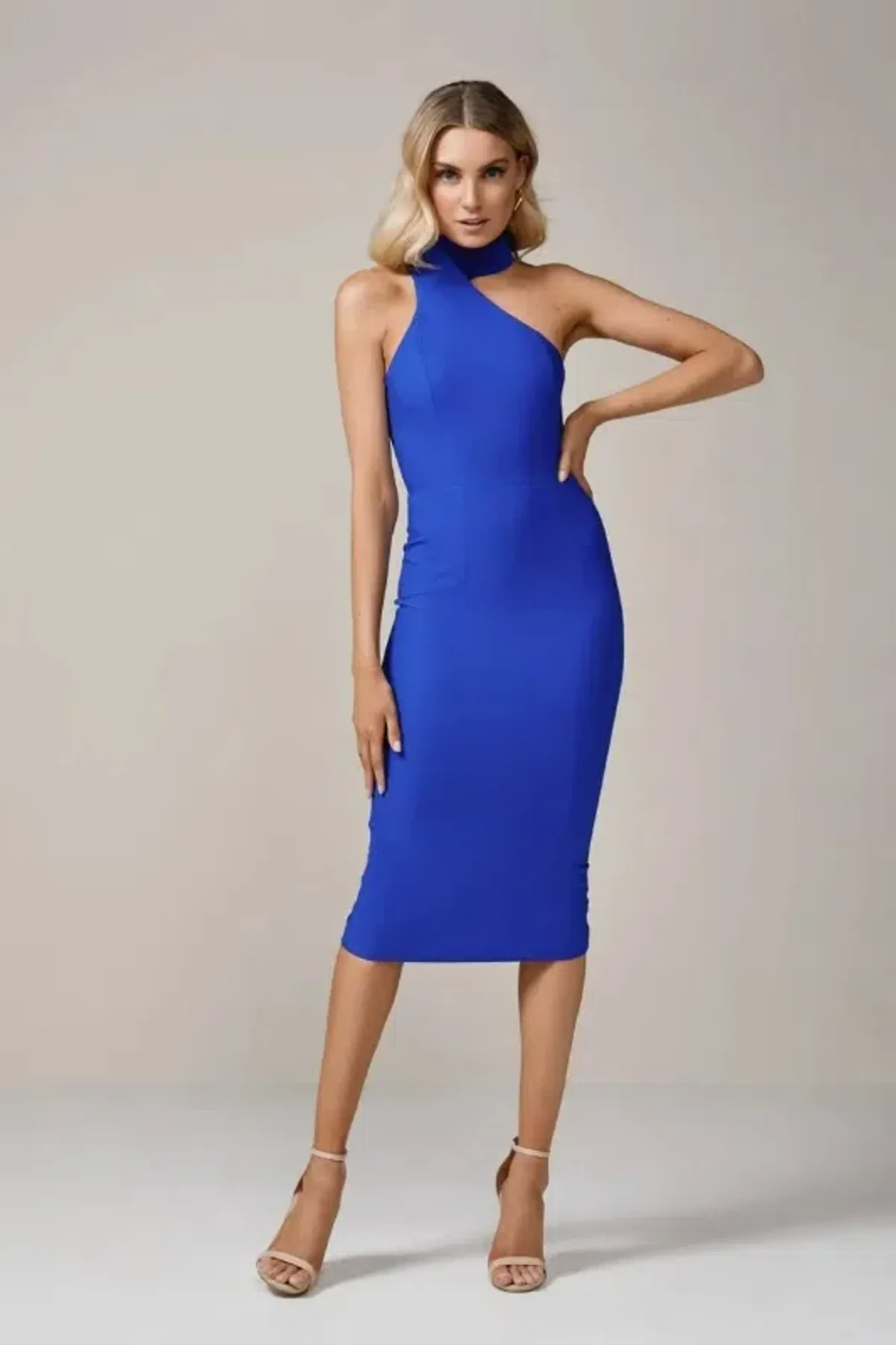 Elle Zeitoune Harper Dress Blue Size AU 10 for rent on The Volte - main image