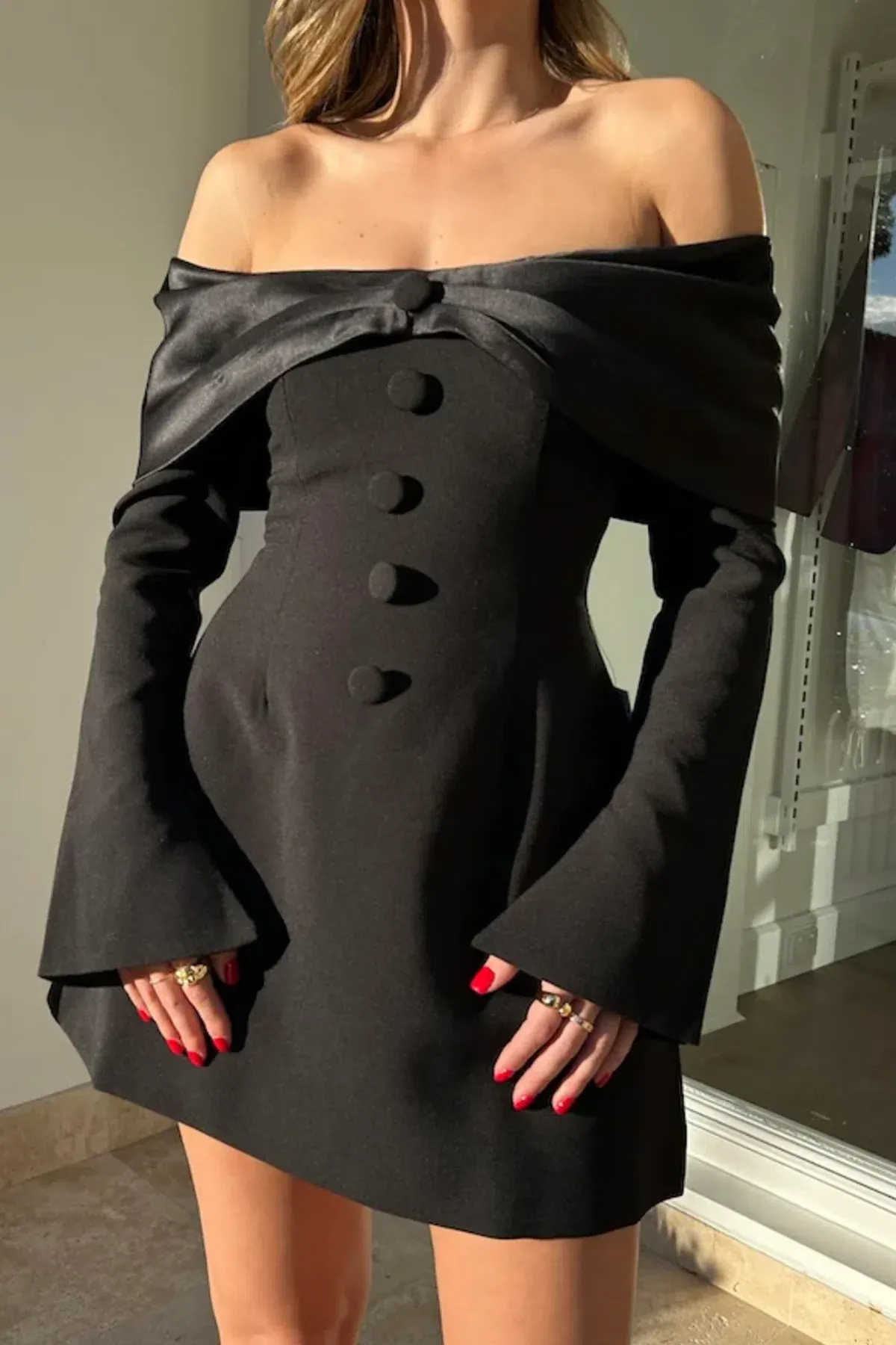 Odd Muse The Ultimate Muse Bow Mini Dress Black Size AU 10 - Image 1