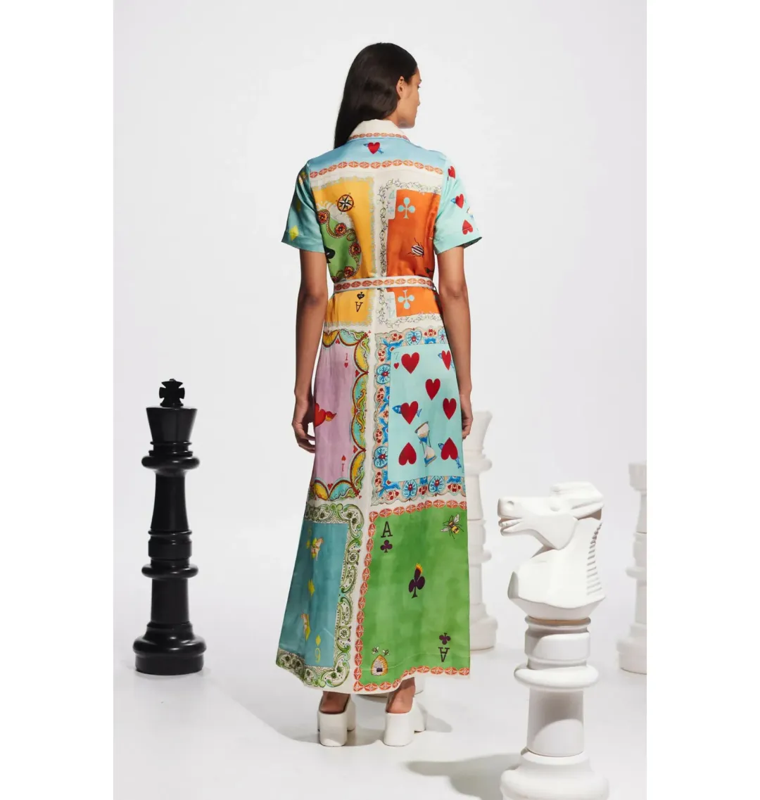 Alemais Rummy Shirtdress in Multi Size AU 14 for rent on The Volte - main image